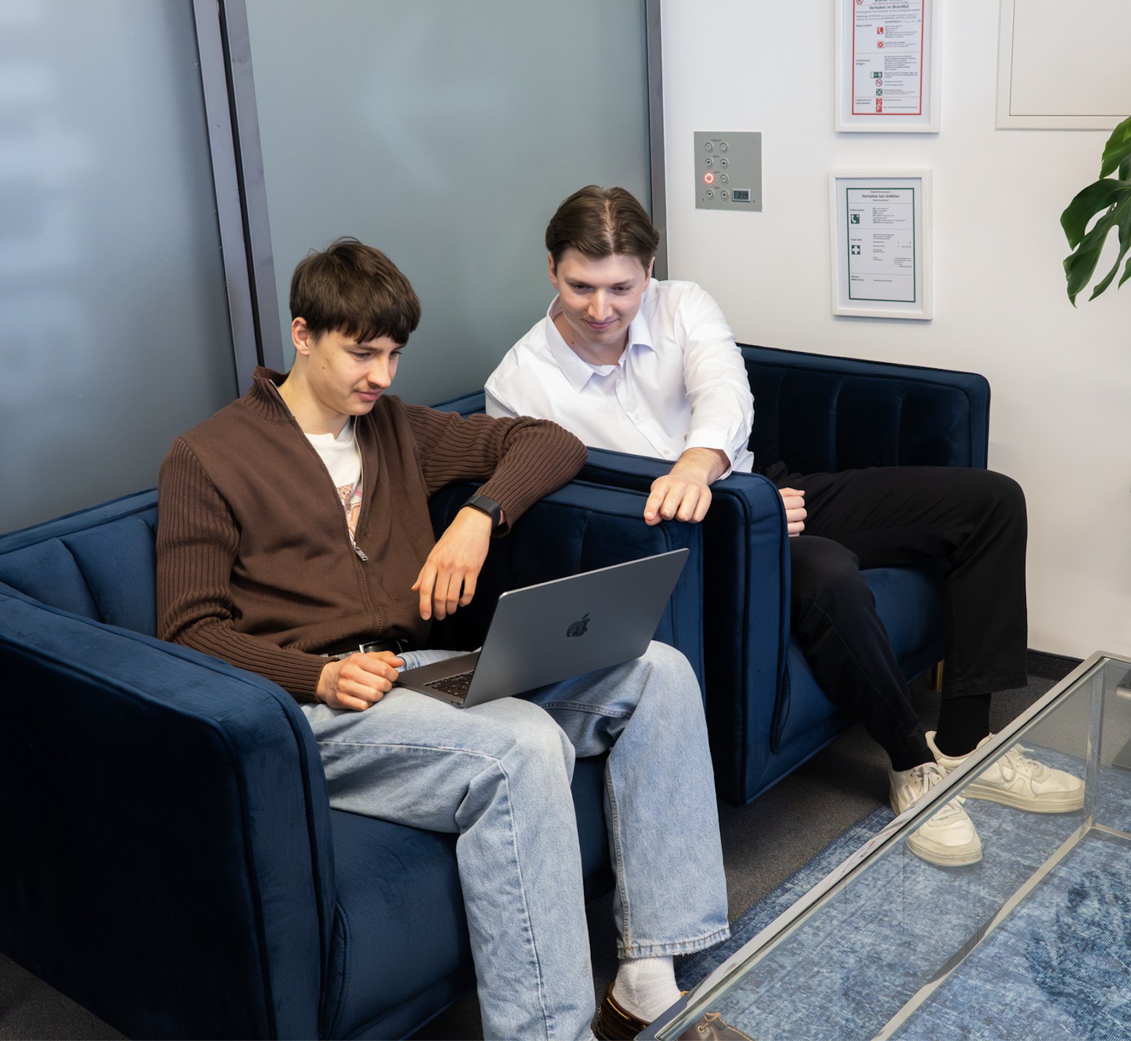 Christian Höhn und Daniel Kasten im GATCH-Büro